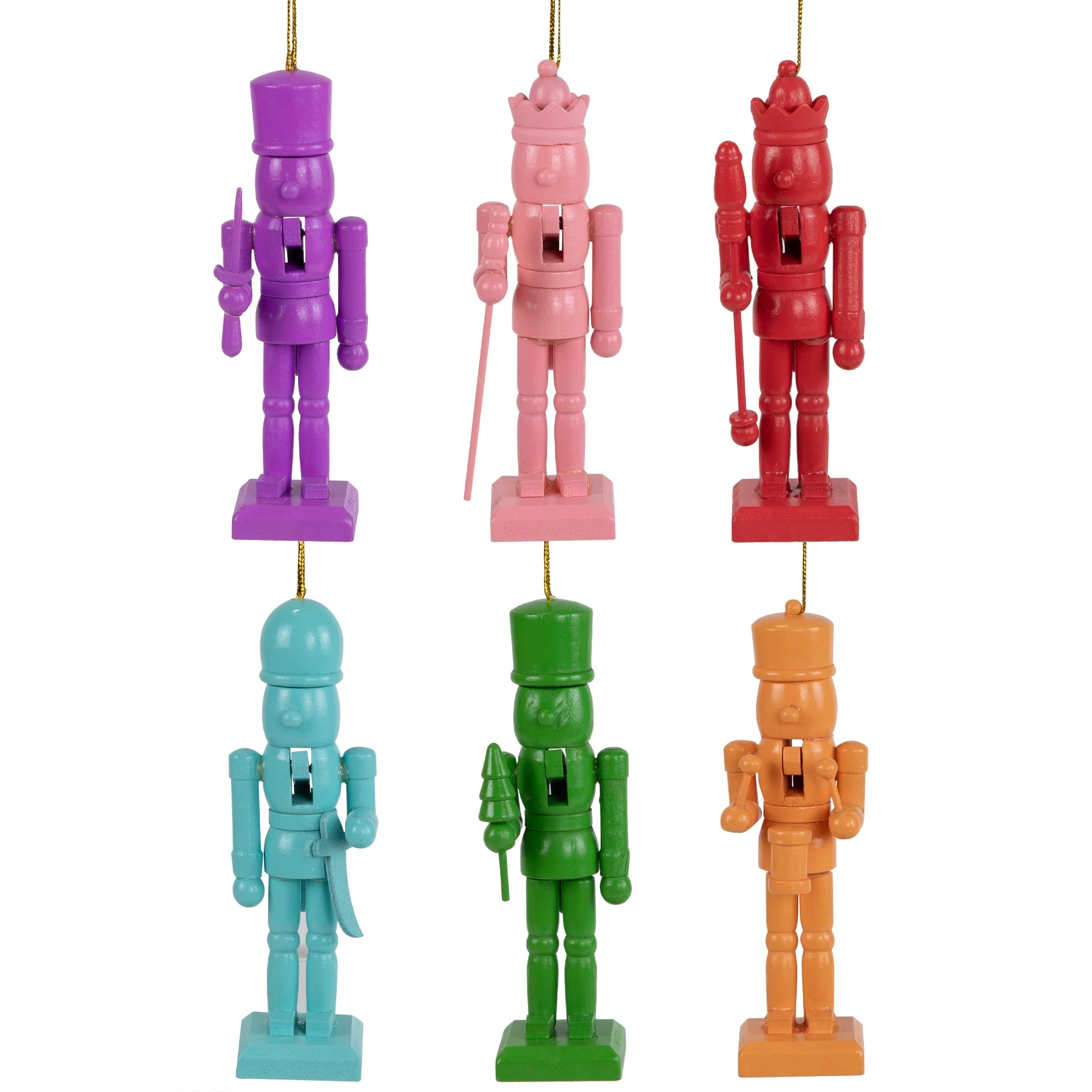 Nutcracker Wooden Christmas Ornaments - 5