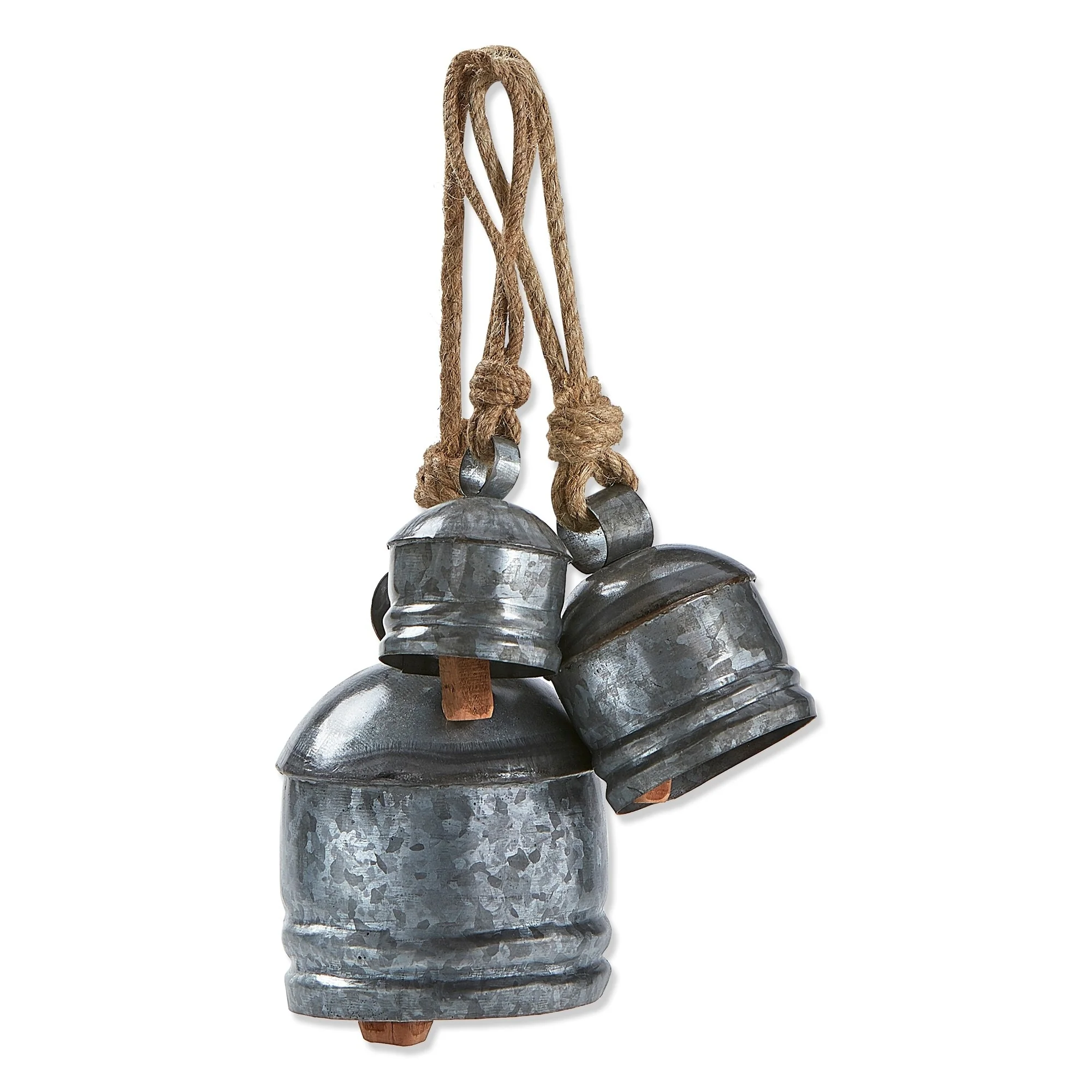 Classic Artisan Made Bell Set Of 3 Silver