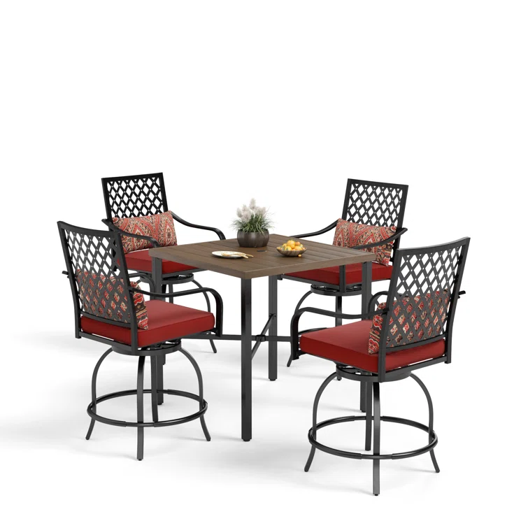 Alyne 4 - Person Square Outdoor Dining Set with Cushions