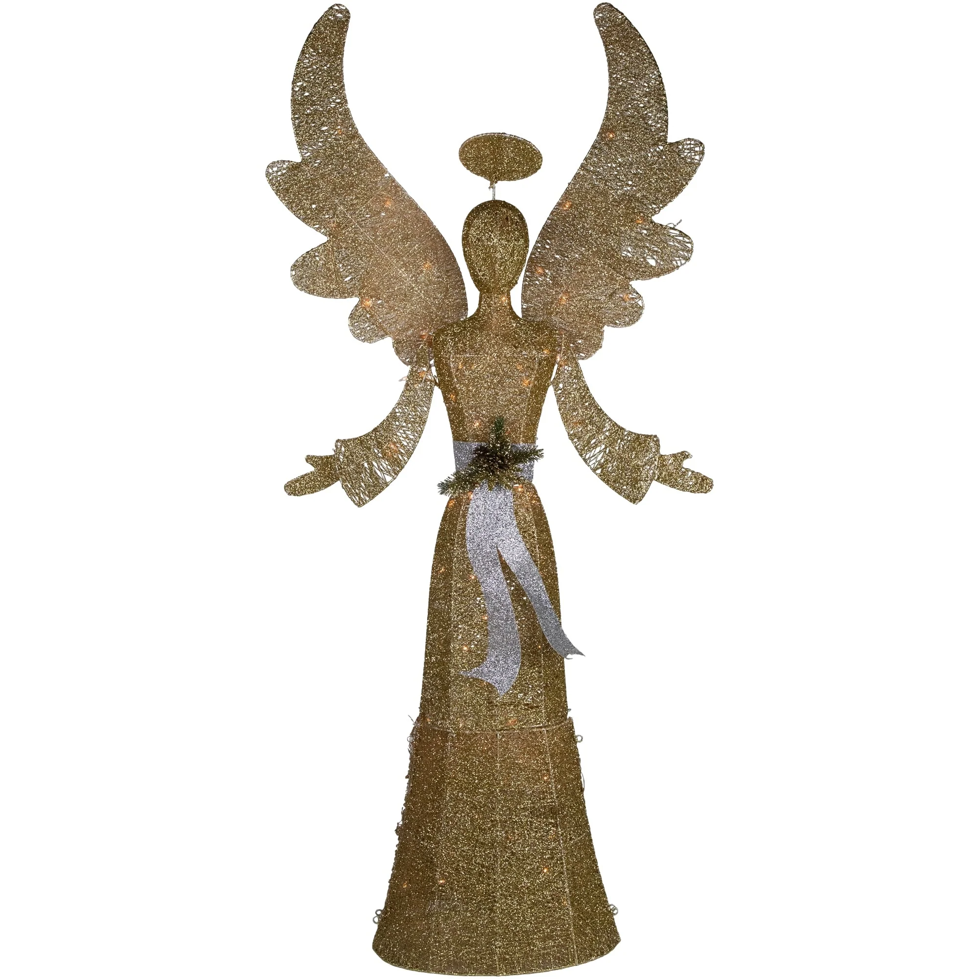 Lighted Golden Angel Christmas Decoration - 68