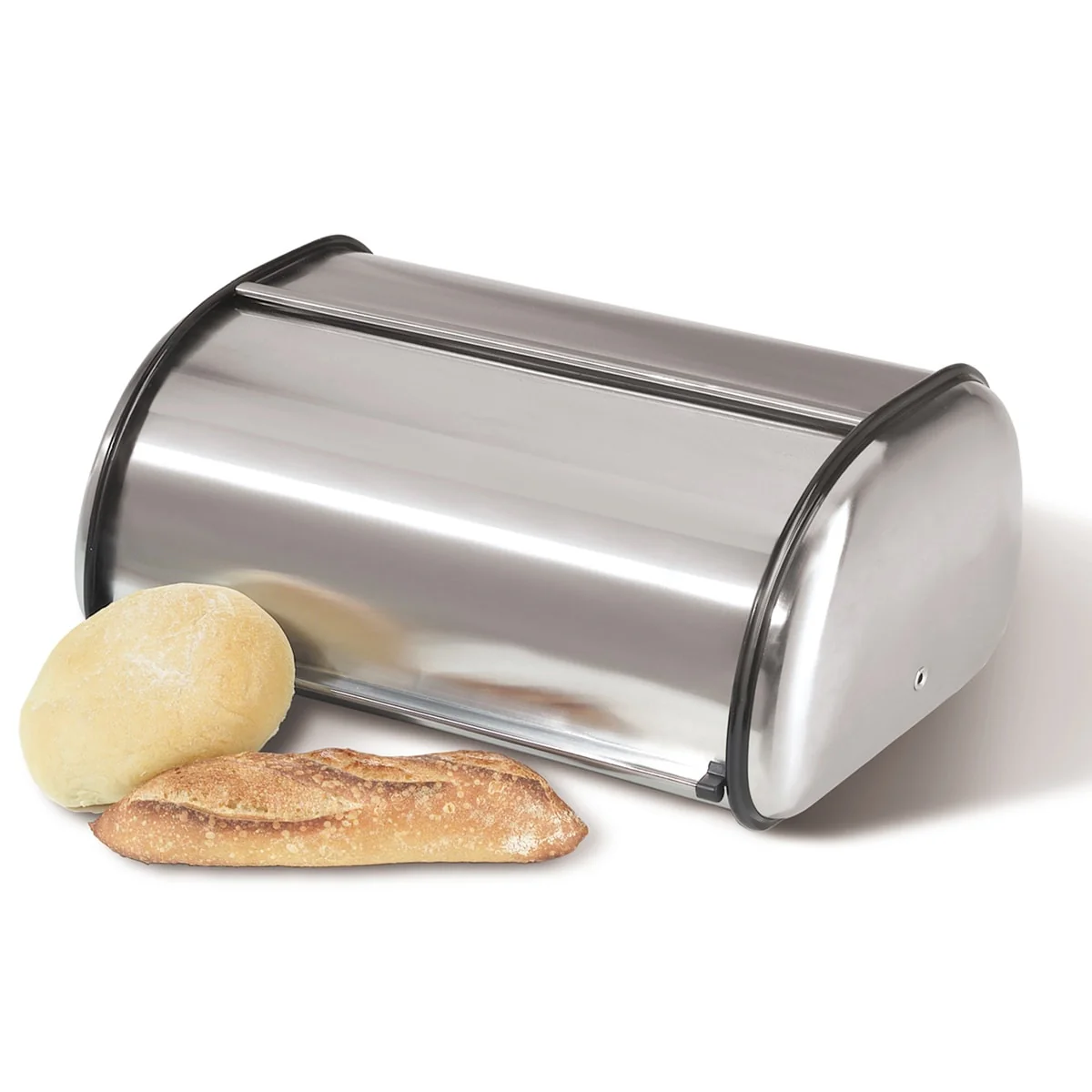 Bread Box w/ Stainless Steel Lid (17.5