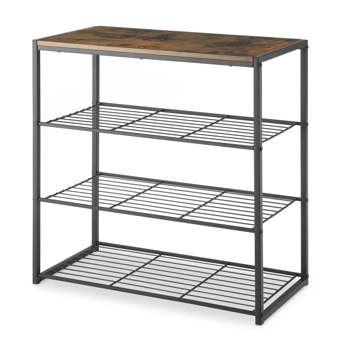 Whitmor Modern Industrial 4-Tier Storage Shelves
