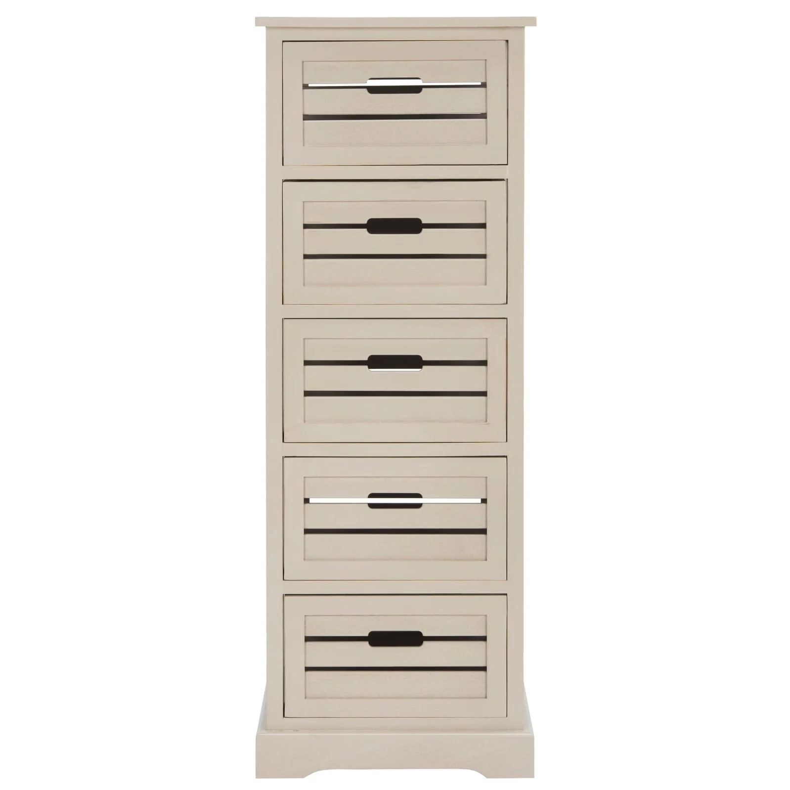 SAFAVIEH Cinda Black Storage 5-Drawer Cabinet - 16.5