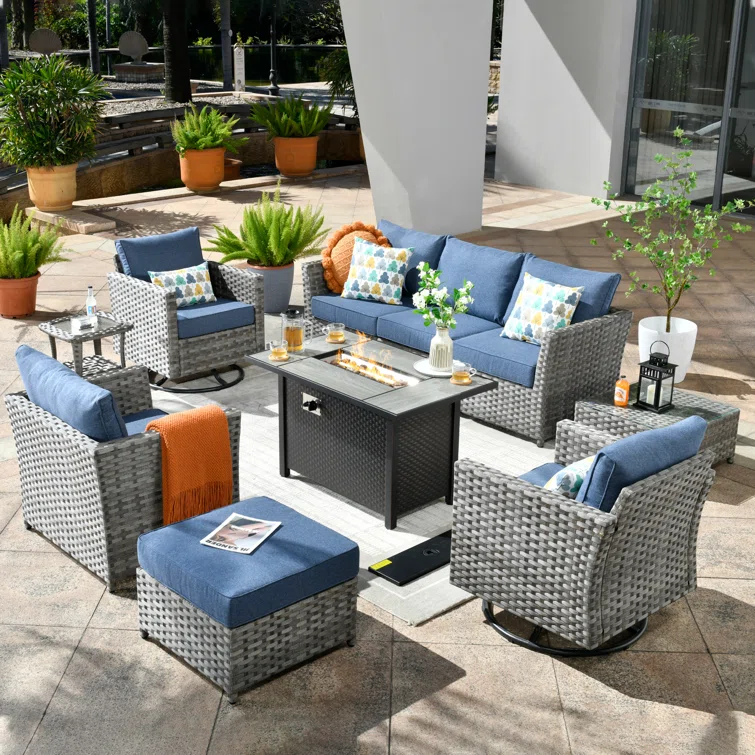 Maurey 6 - Person Outdoor Seating Group with Cushions