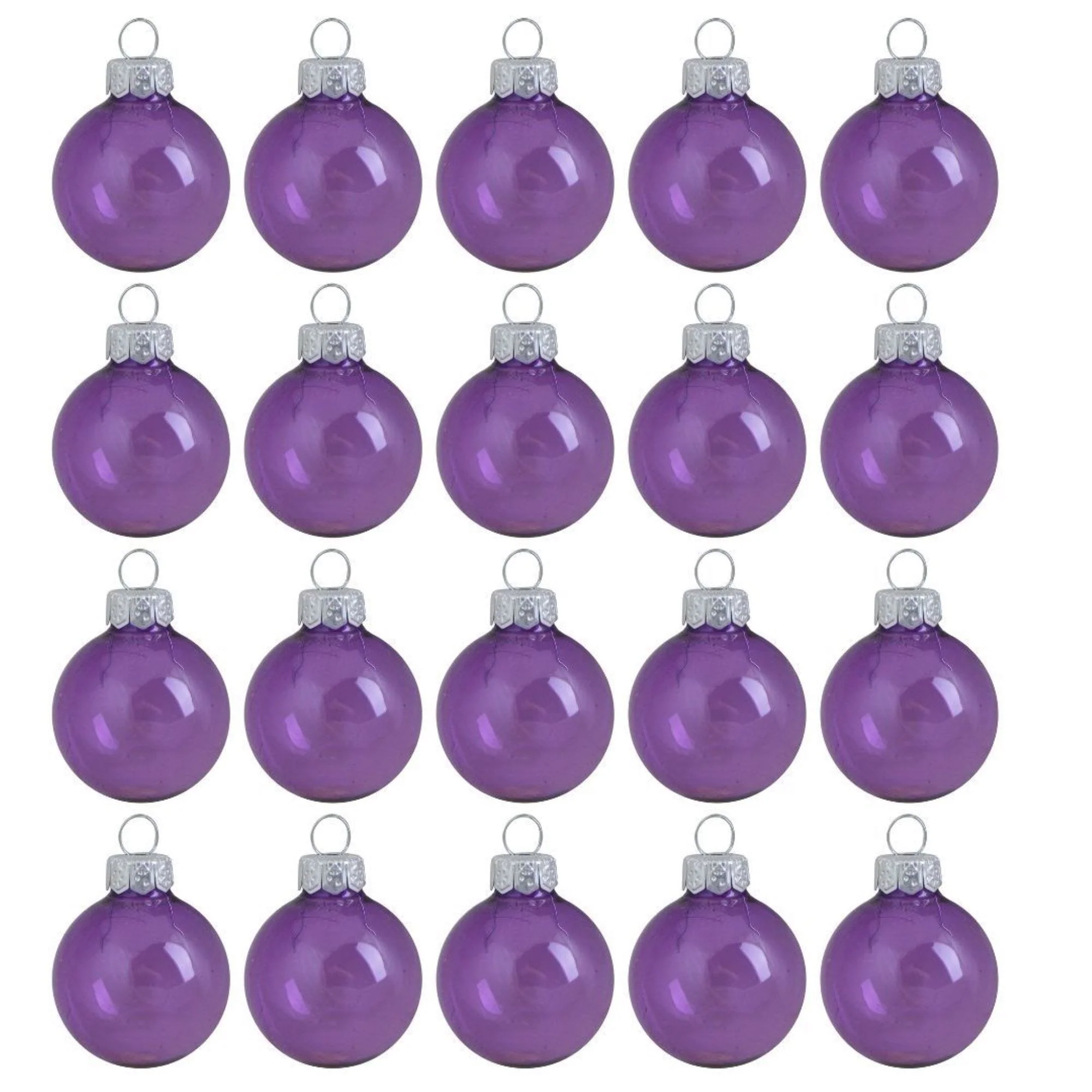 Shiny Finish Glass Christmas Ball Ornaments 1.25