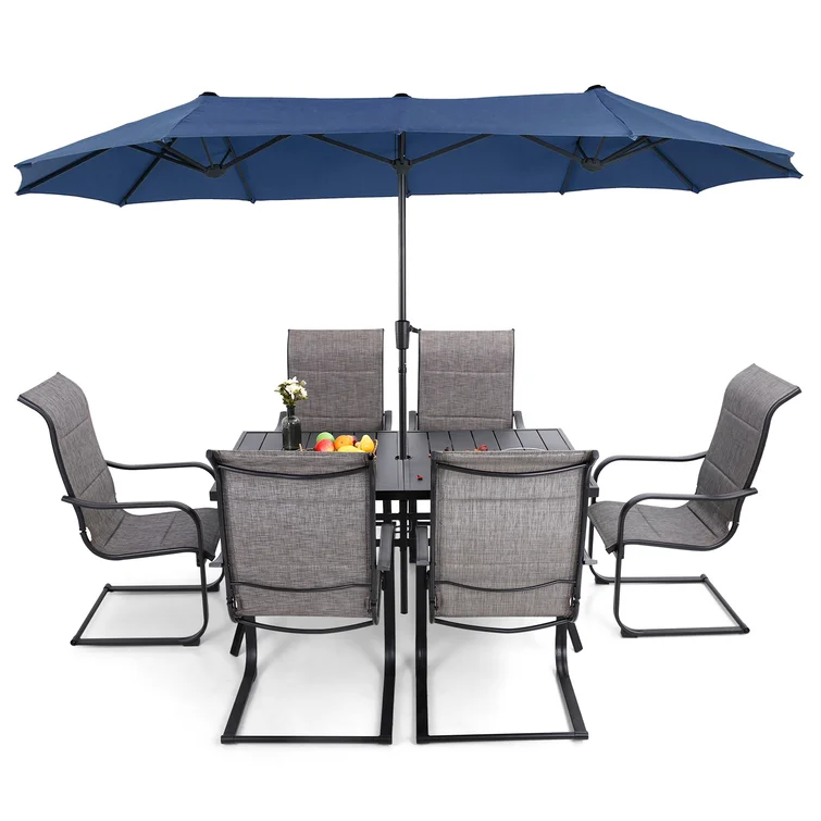 Alyah 6 - Person Rectangular Outdoor Dining Set