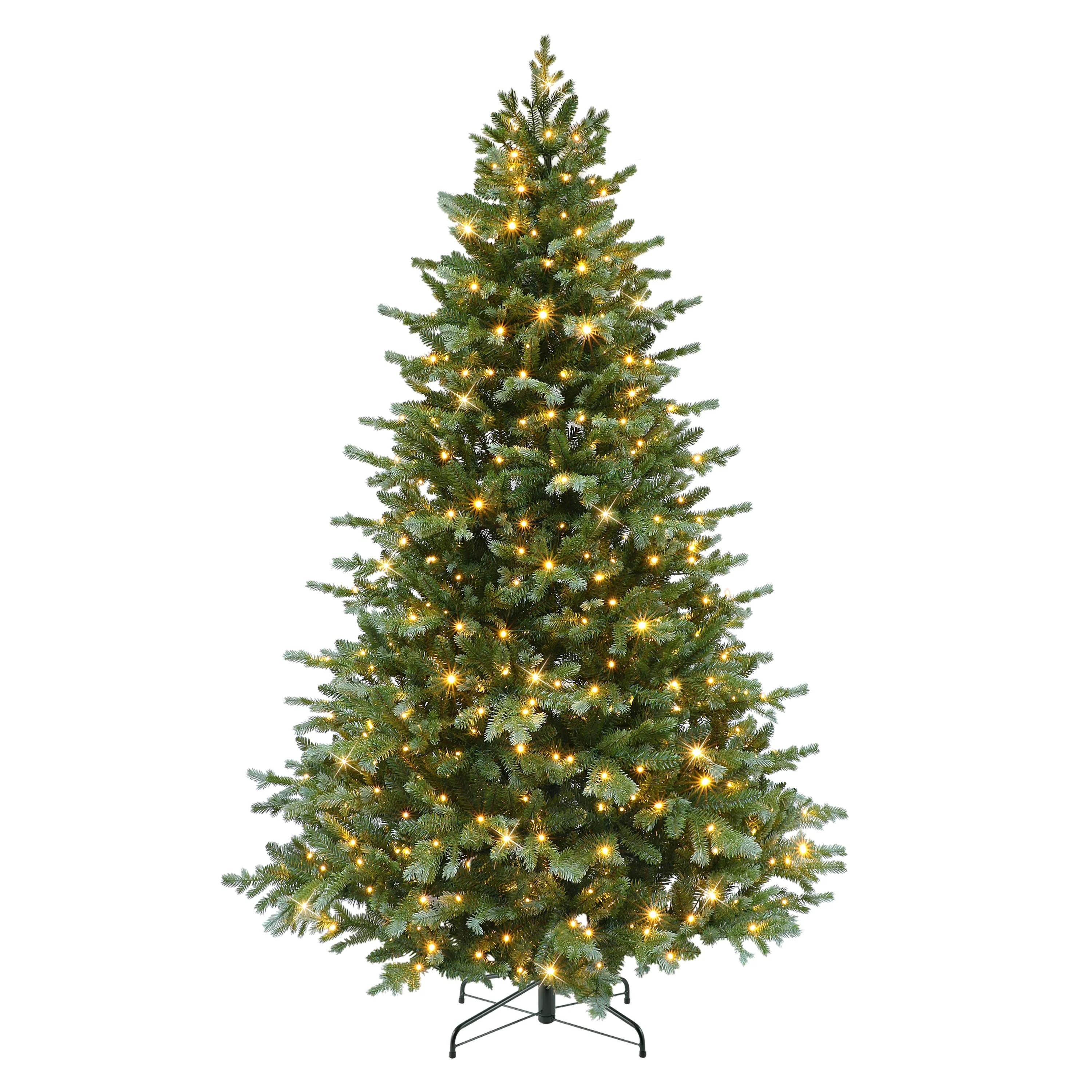 Puleo International 6.5' Pre-Lit Linden Fir Artificial Tree with 350 Dual-Color LED Lights