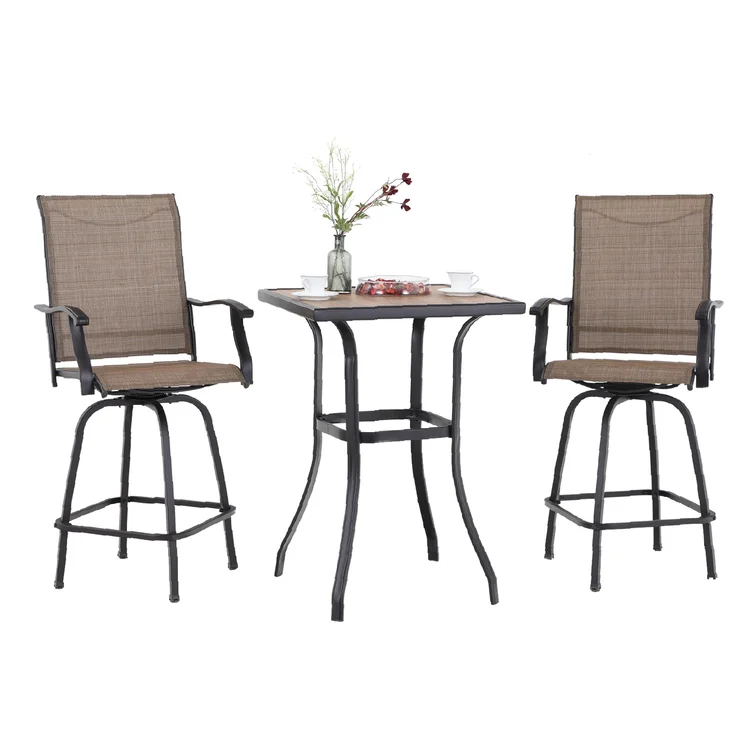 Rassie 2 - Person Square Outdoor Dining Set with Cushions