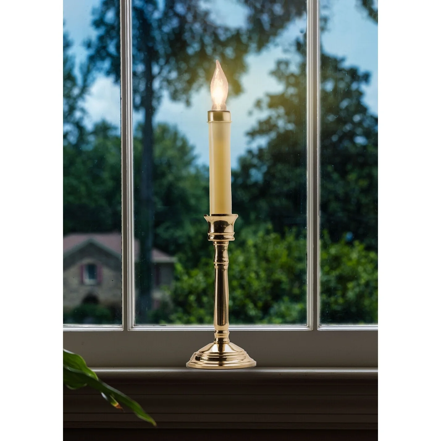 Brass Window Candle Lamps - 12