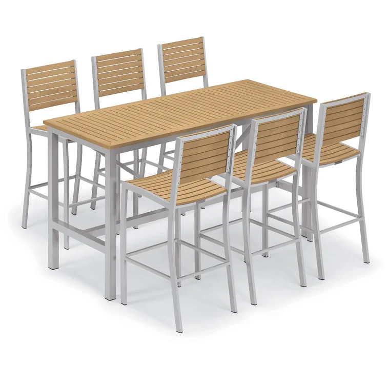 Mckinnon 6 - Person Rectangular Outdoor Dining Set
