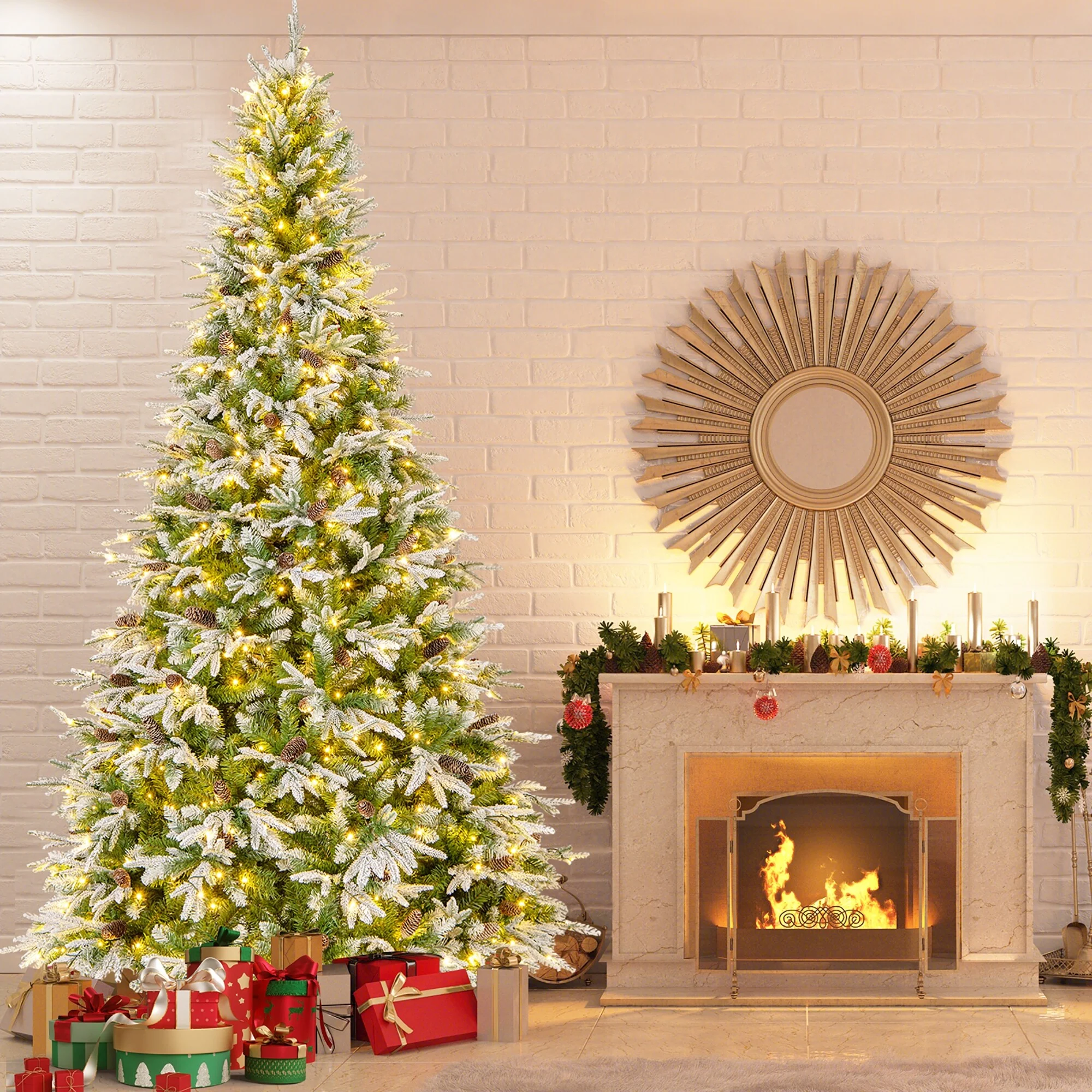 Gymax 6/7.5/9 ft Artificial Christmas Tree w/ 765/1135/1871 Branch - See Details