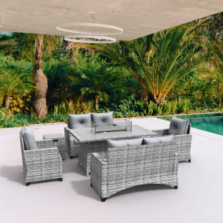 6 - Person Outdoor Seating Group with Cushions