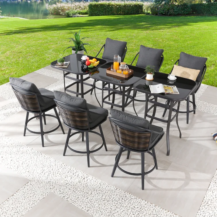 Abasi-Ima 6 - Person Square Outdoor Dining Set