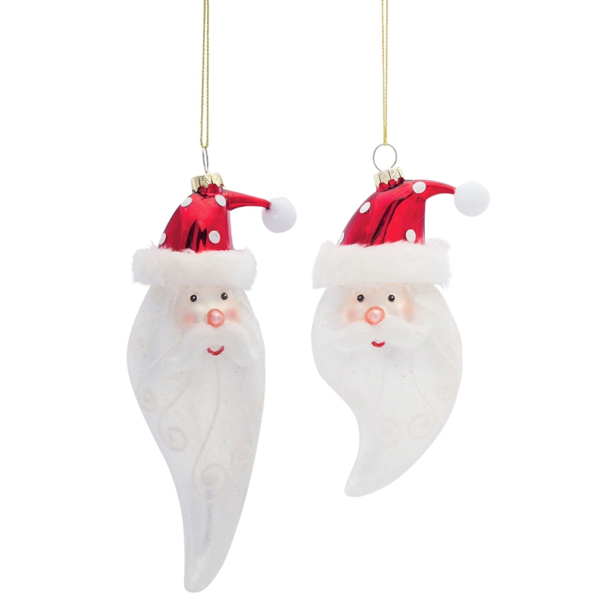 Santa Head Christmas Ornaments - 7