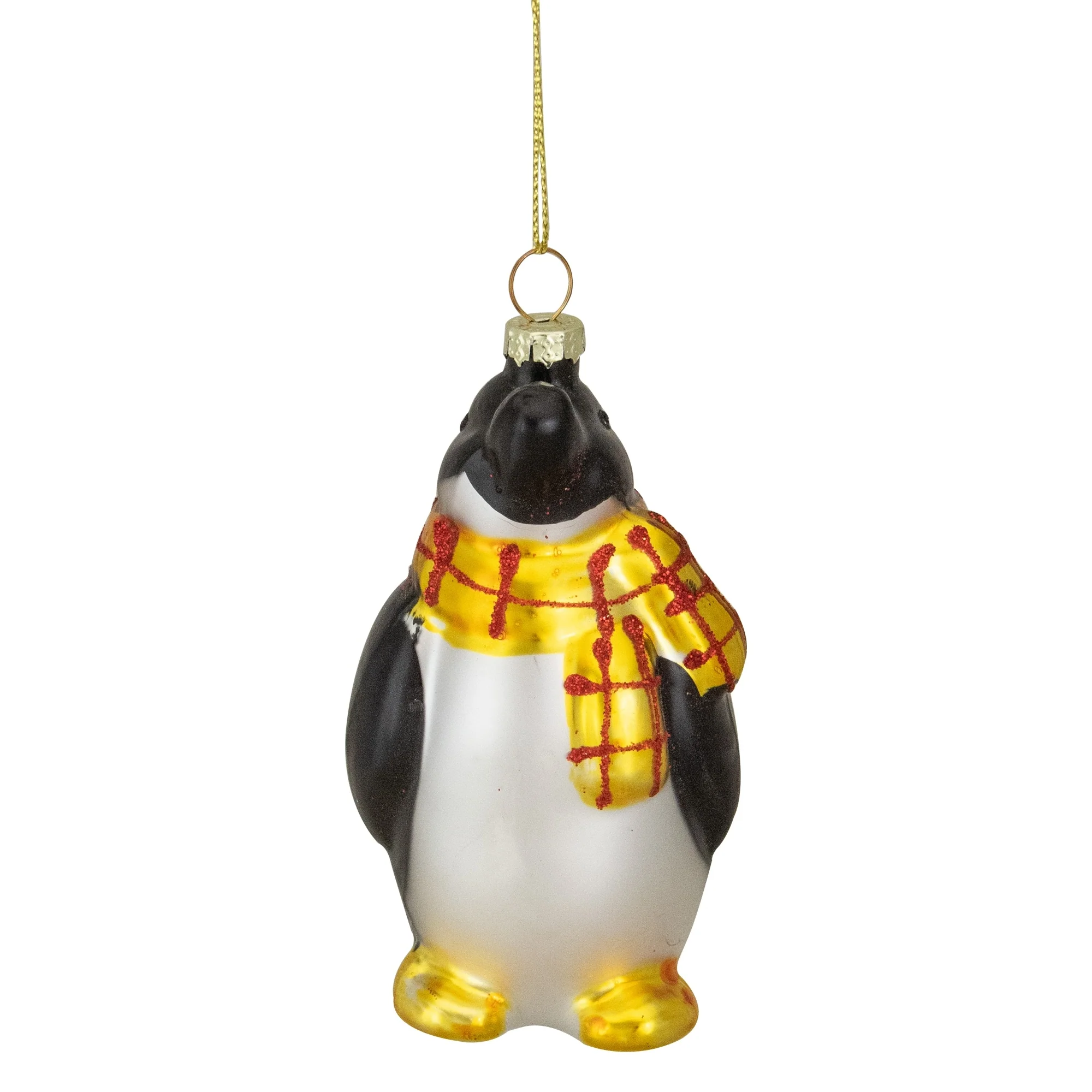 Glass Penguin Christmas Ornament - 3.75