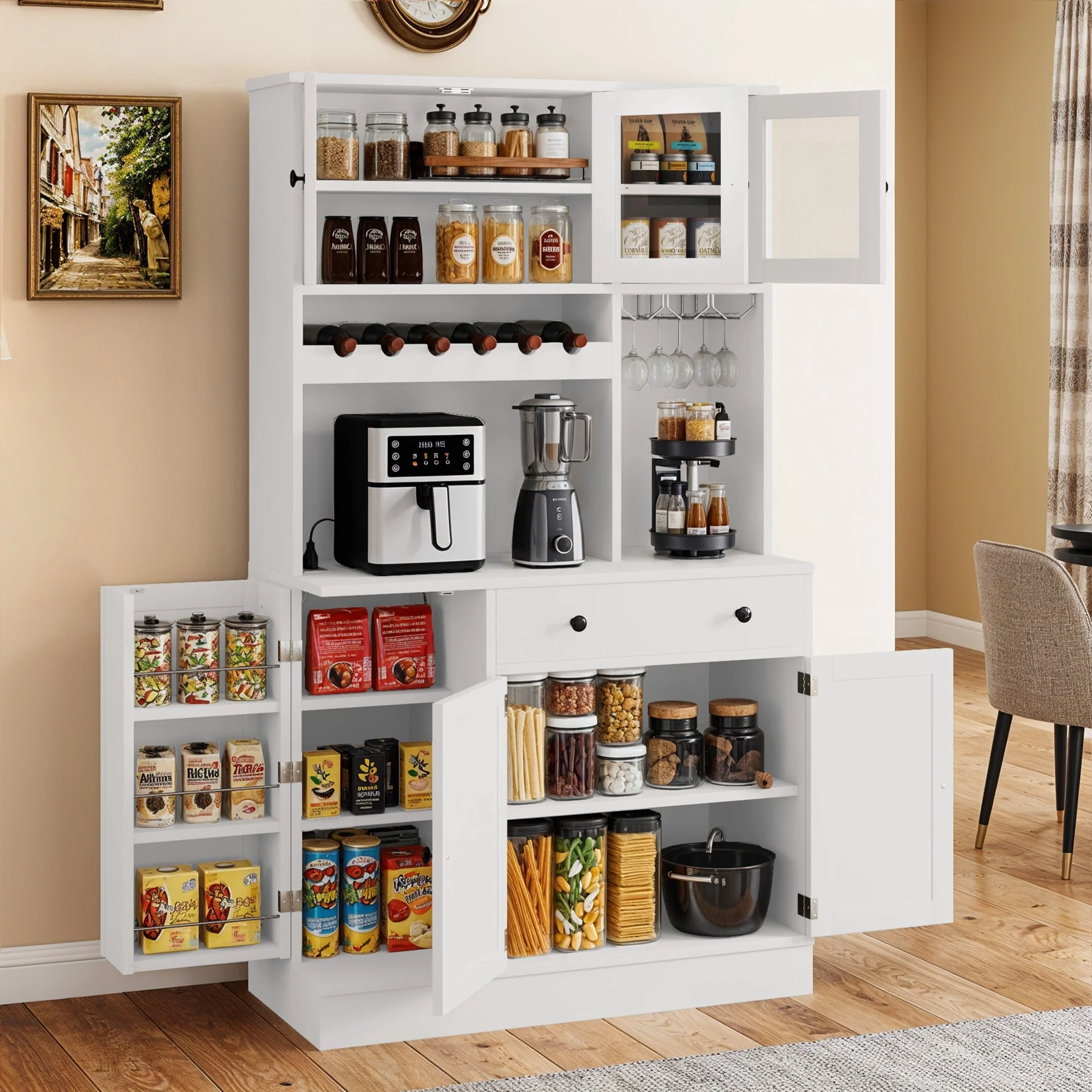 Moasis 71''H Kitchen Pantry Storage Cabinet - 40.9
