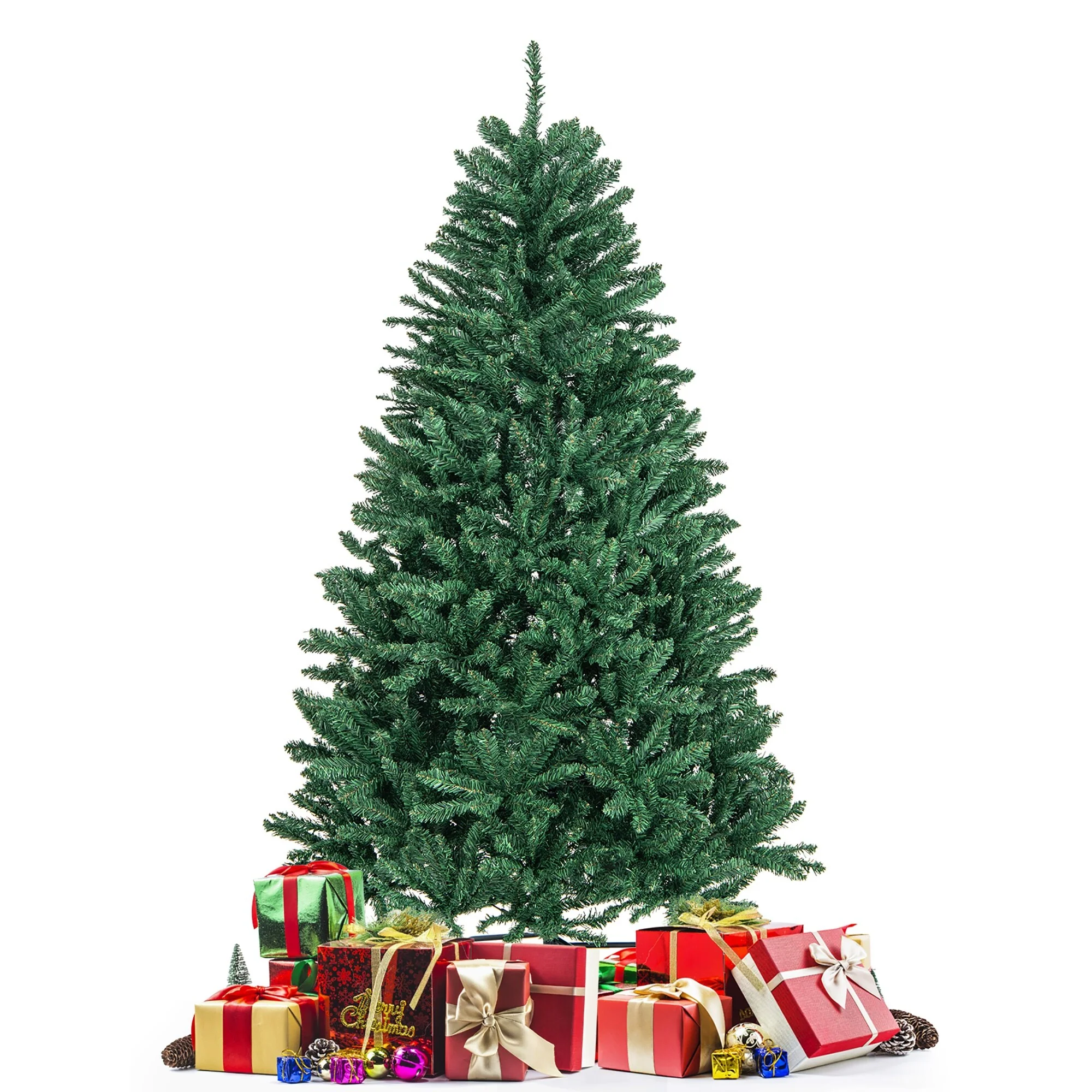 Gymax 6ft/7.5ft/9ft Christmas Tree Premium PVC Needles Douglas Full - See Details