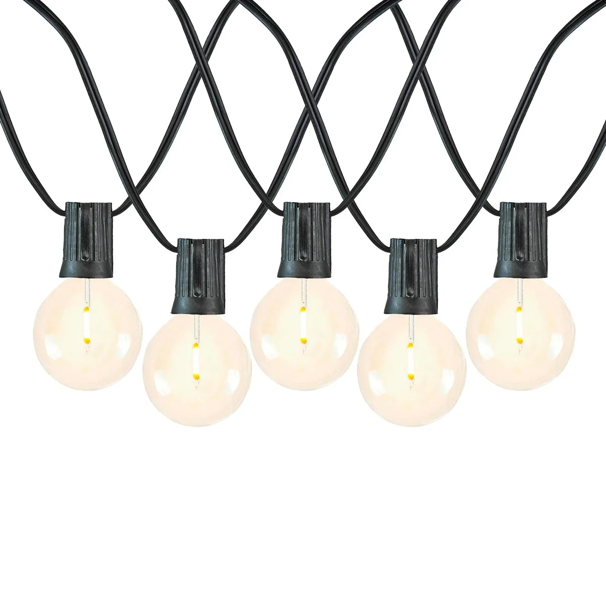 Novelty Lights 50 Feet G40 LED Hanging Patio Outdoor String Lights - Medium