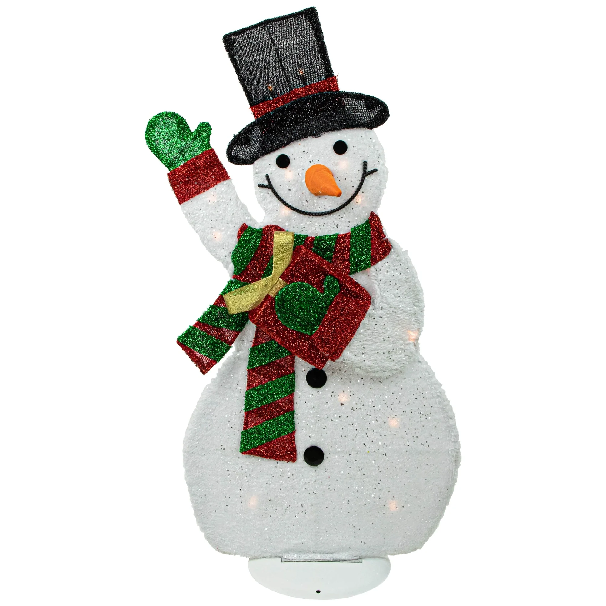 Lighted Waving Snowman Outdoor Christmas Decoration - 32