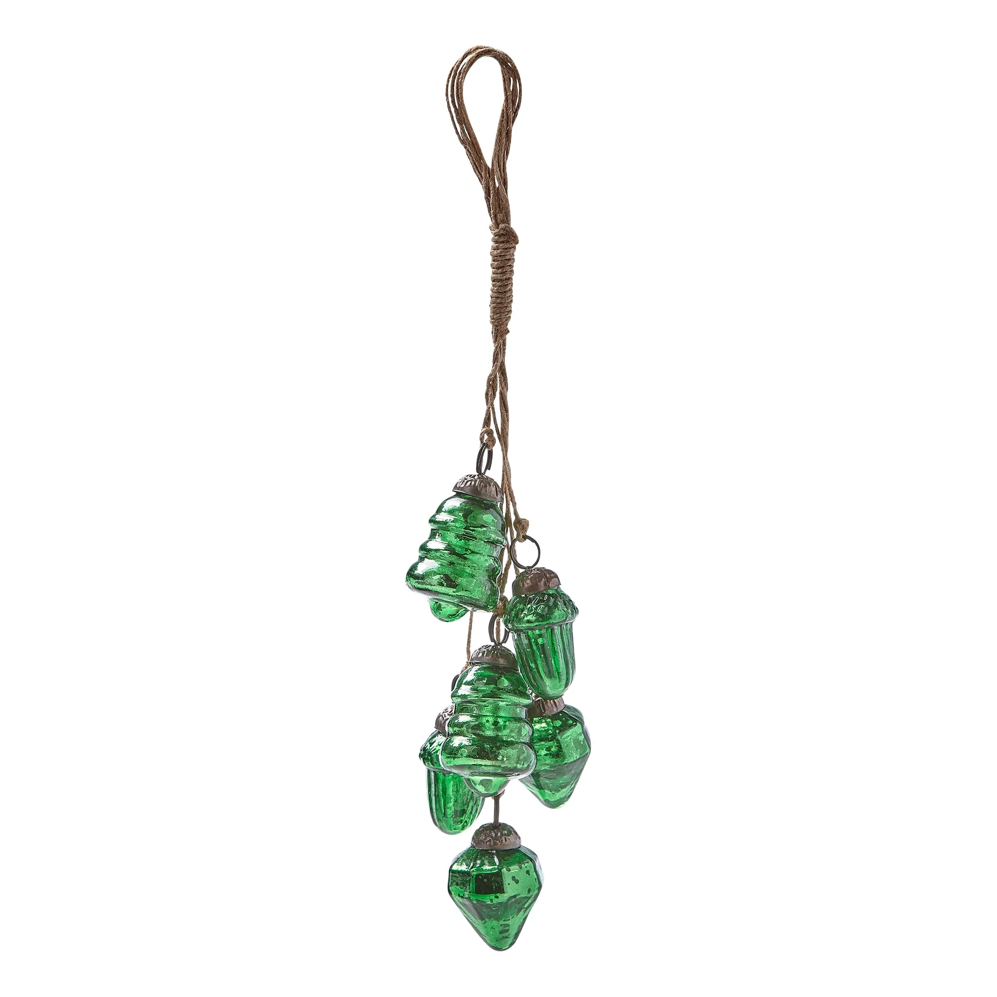 Festive Tree+Acorn Ornament Cluster