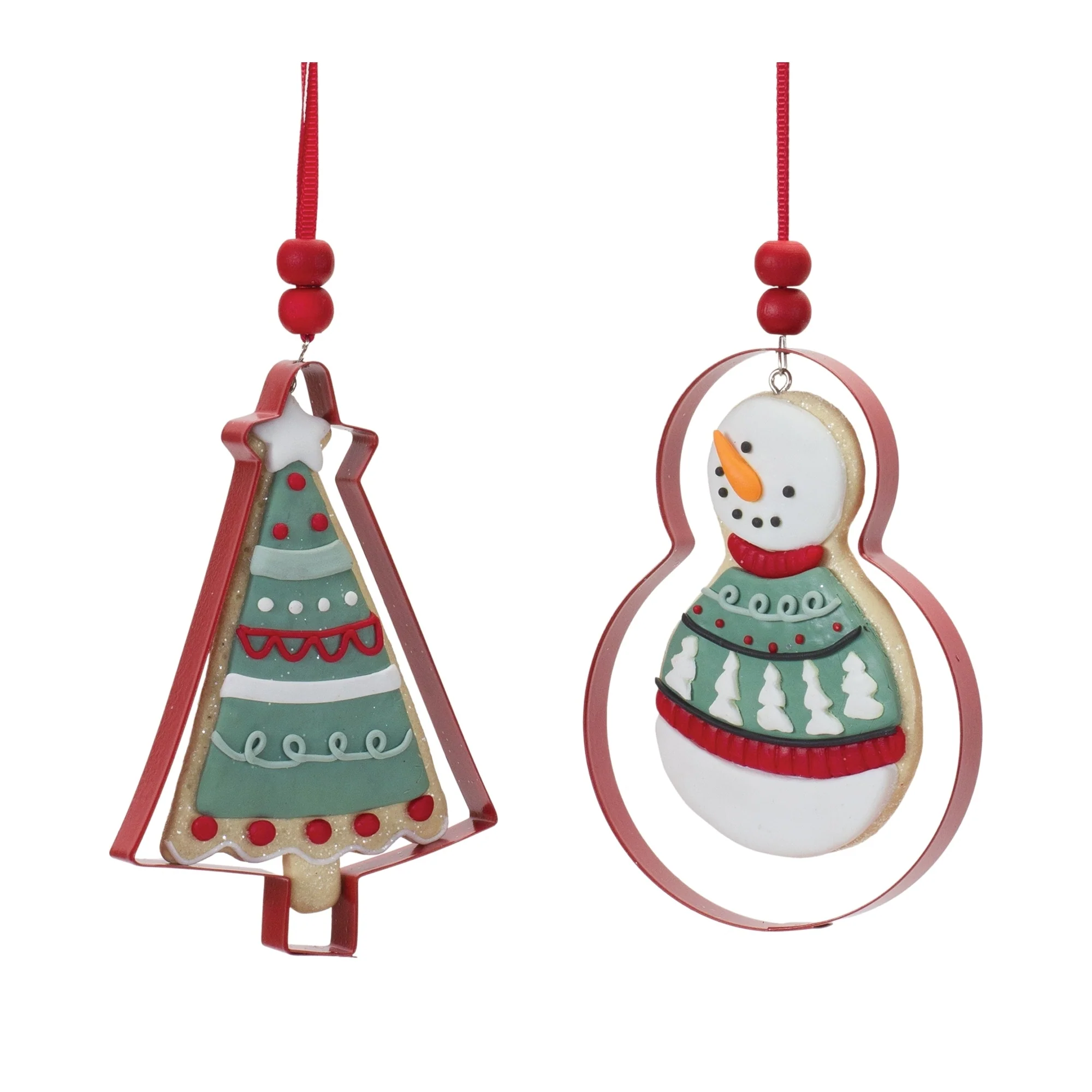 Club Pack of 12 Cookie Cutter Christmas Ornaments 4.25