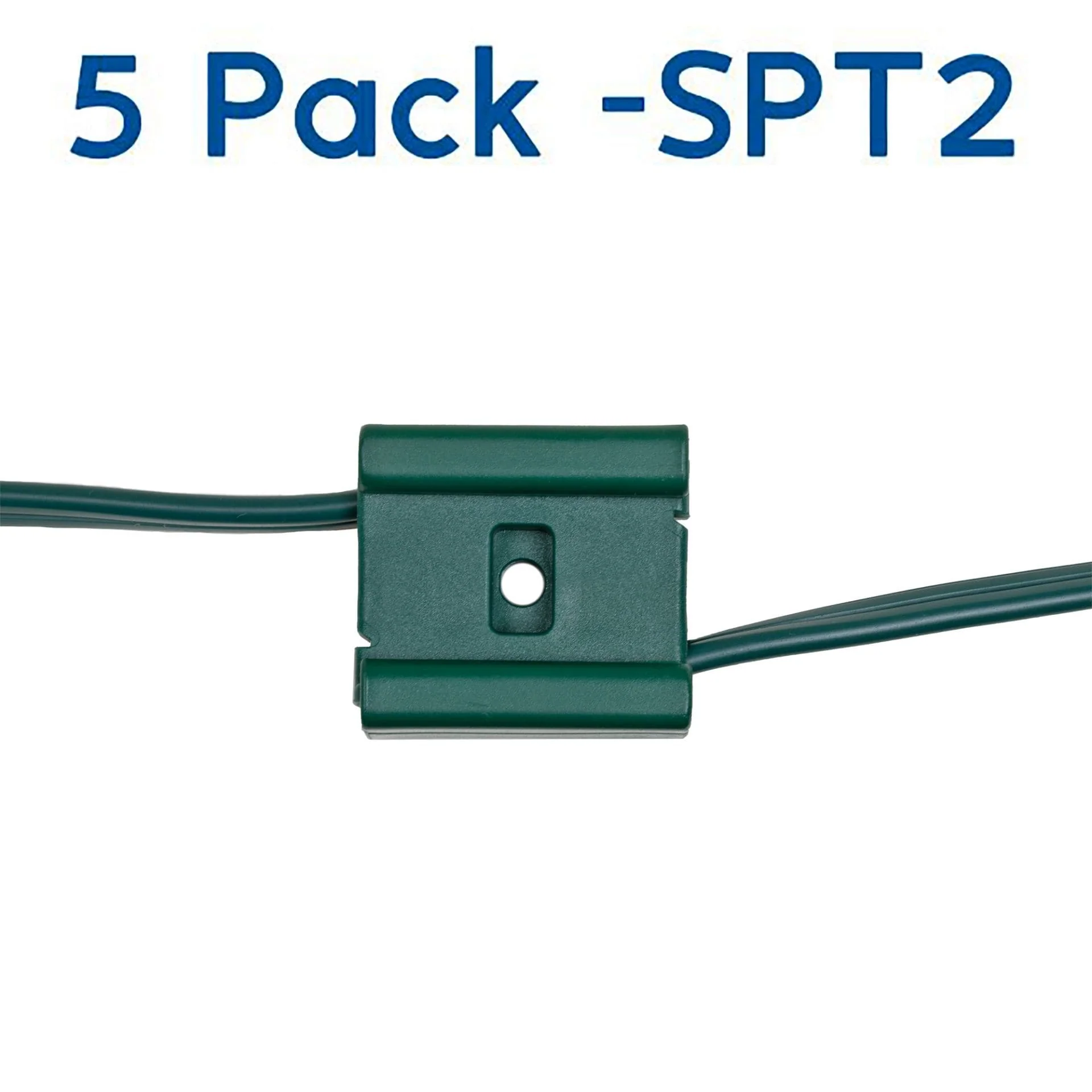 Novelty Lights SPT2 Green Bridge Wire Connectors Use For Splicing SPT2 Zip Cord Wire