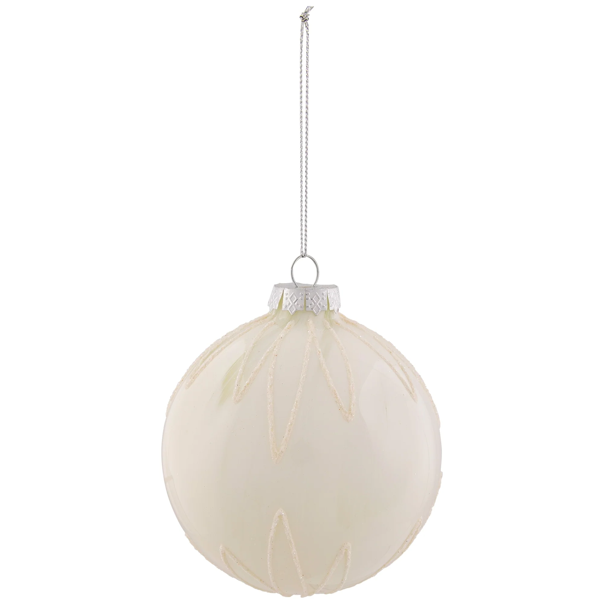Starburst Glass Ball Christmas Ornament - 4