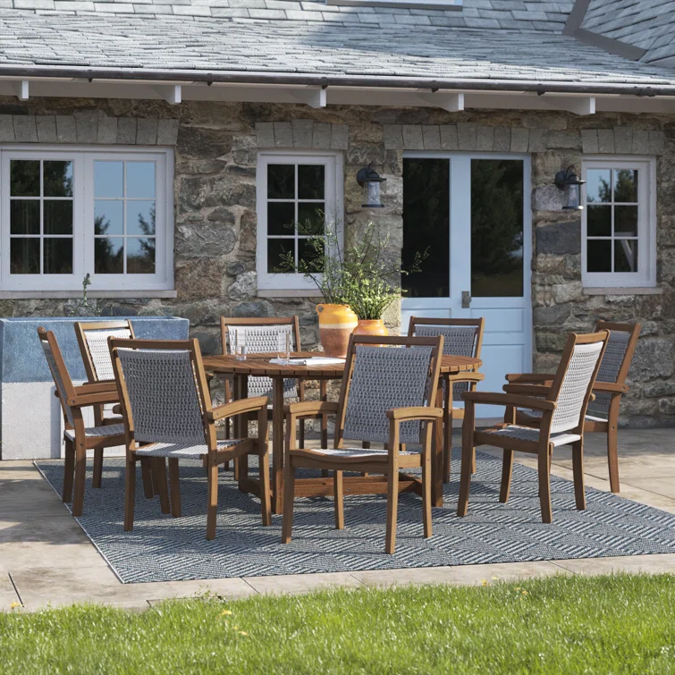 Fleur 8 - Person Round Outdoor Dining Set