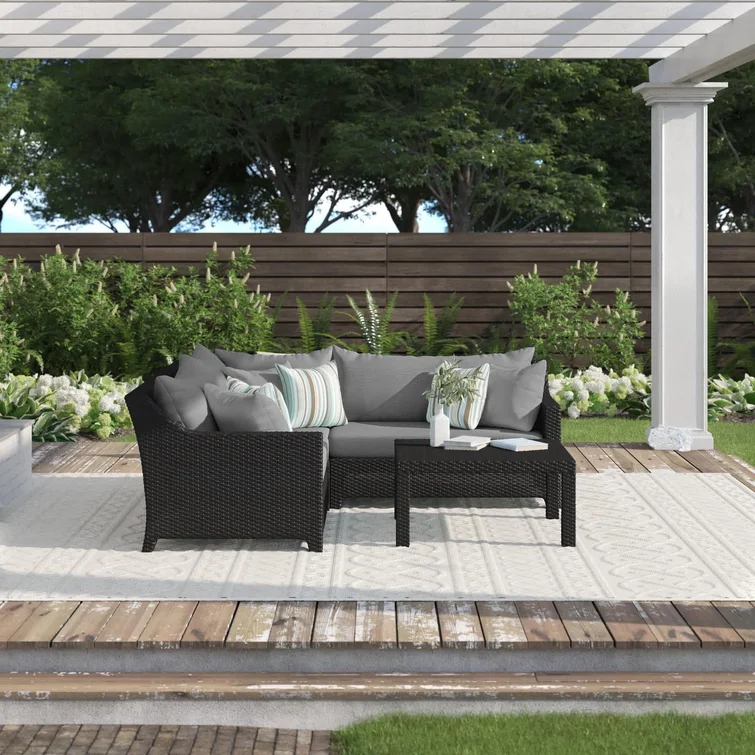 Fionnula 5 - Person Outdoor Seating Group with Cushions