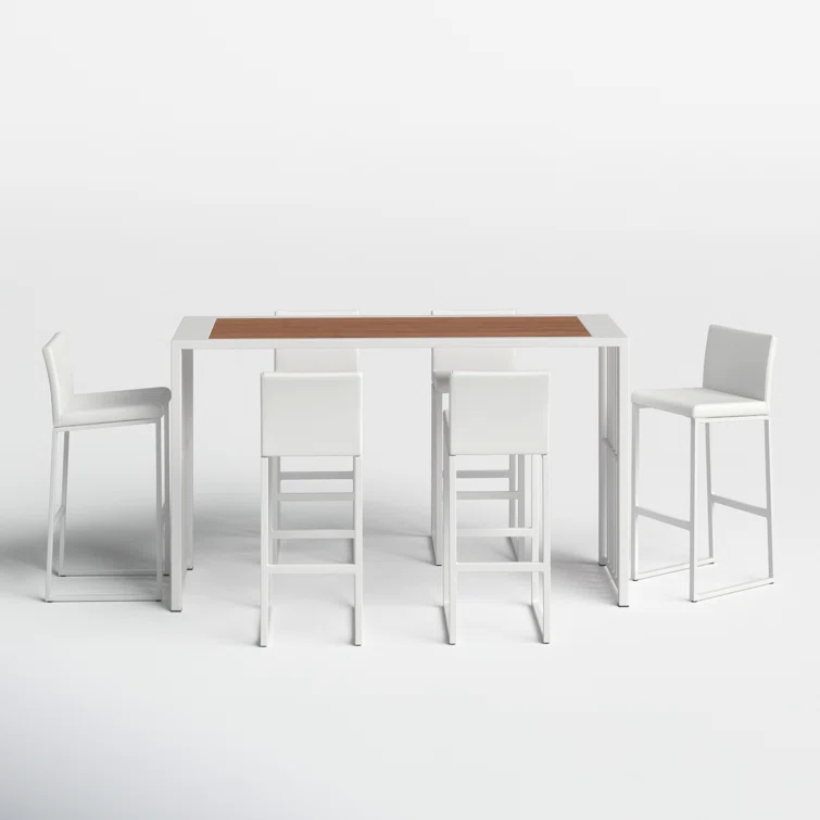 Jarrod 6 - Person Rectangular Outdoor Dining Set