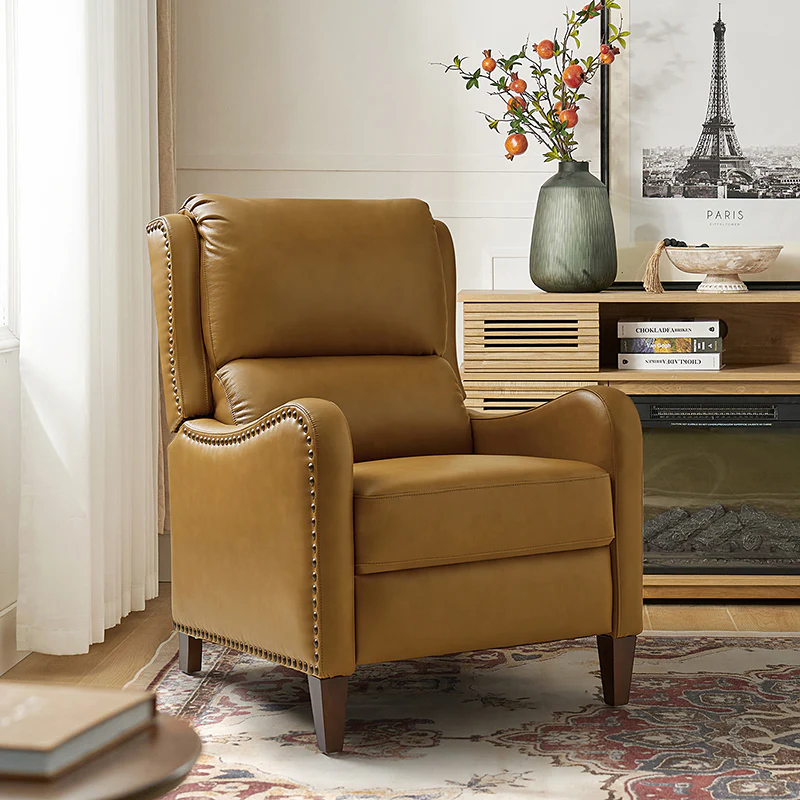 Deliat Genuine Leather Rocker Recliner