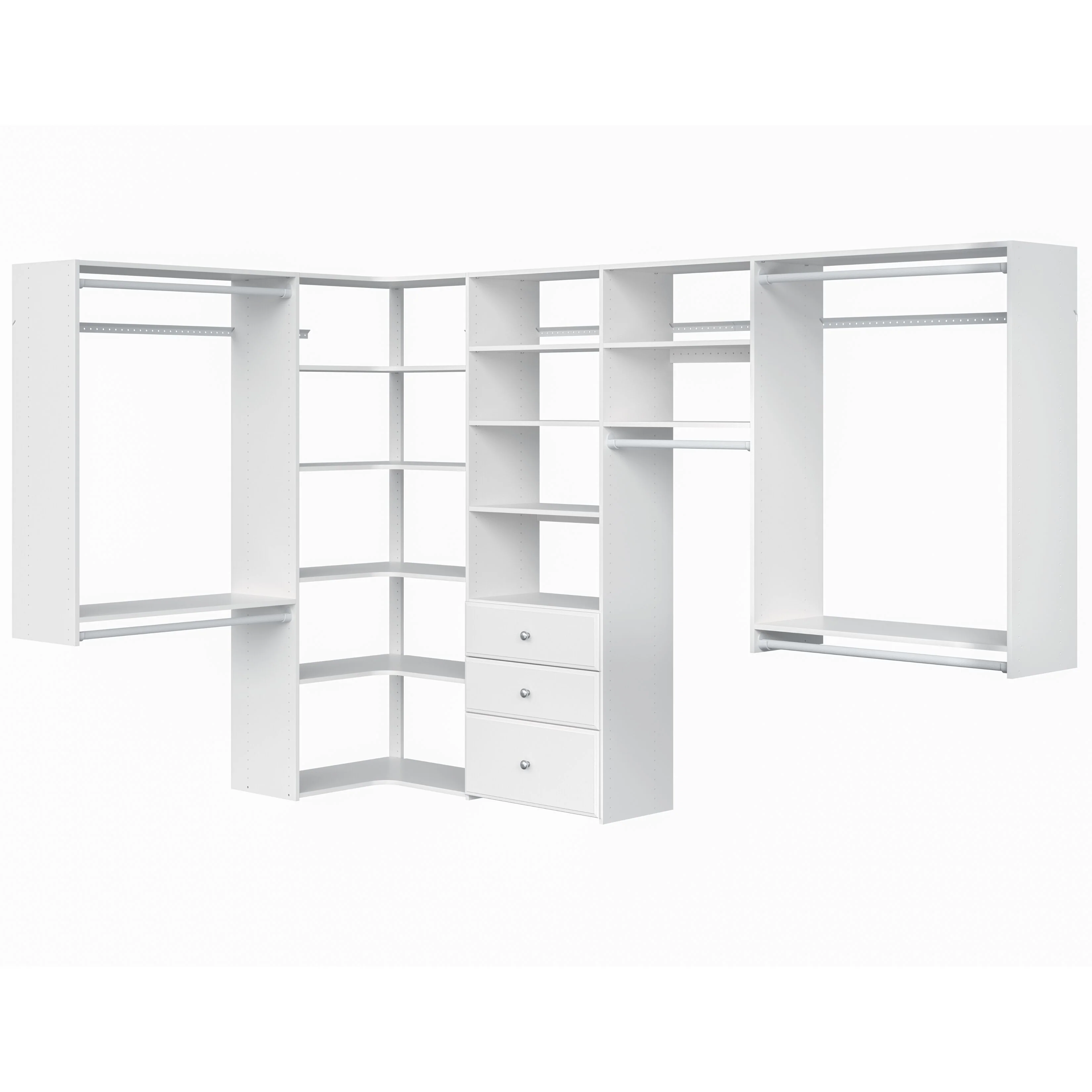 Easy Track Ultimate Corner Laminate Closet Kit