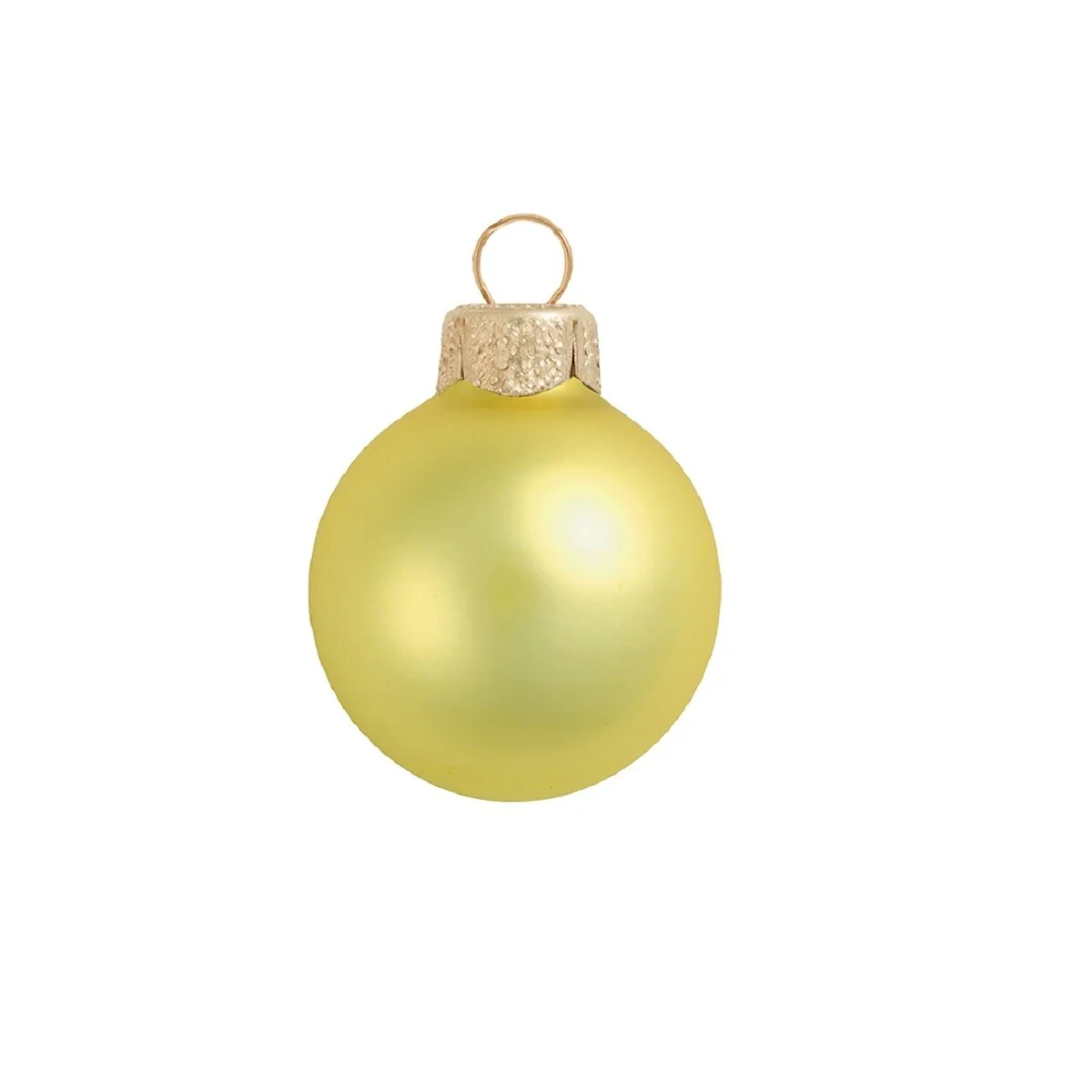 Matte Finish Glass Christmas Ball Ornaments 1.5