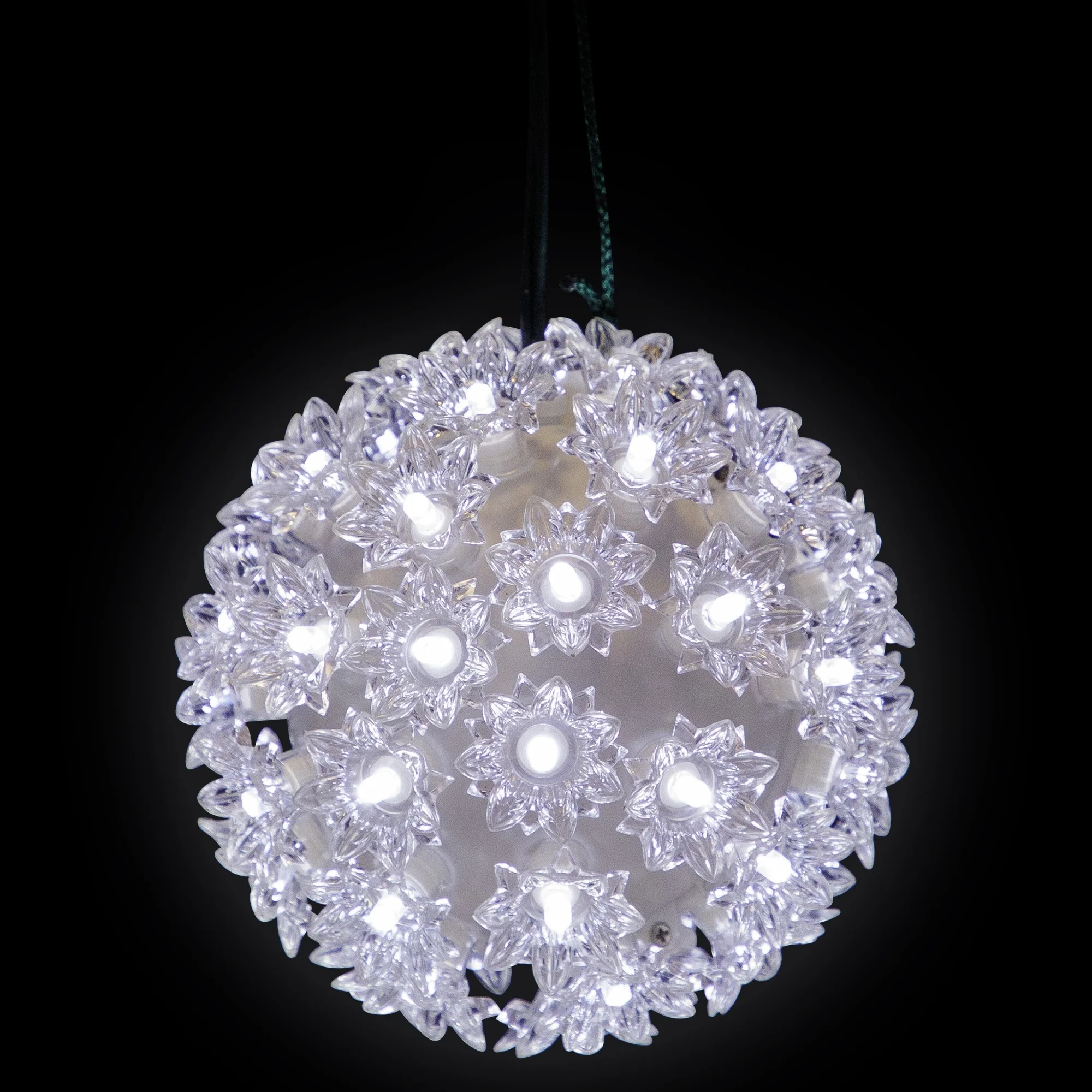 LED Lighted Starlight Sphere Hanging Outdoor Christmas Decoration- 6