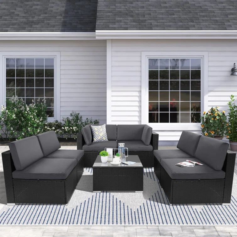 6 - Person Outdoor Seating Group with Cushions
