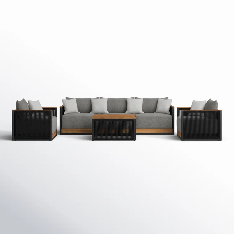 Delphi 5 - Person Outdoor Seating Group with Cushions