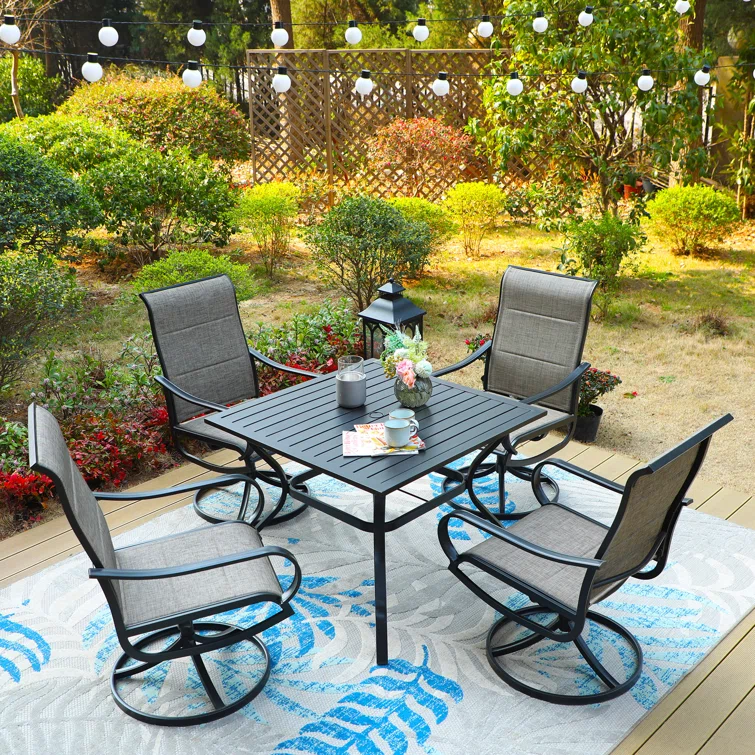 Alyah 4 - Person Rectangular Outdoor Dining Set