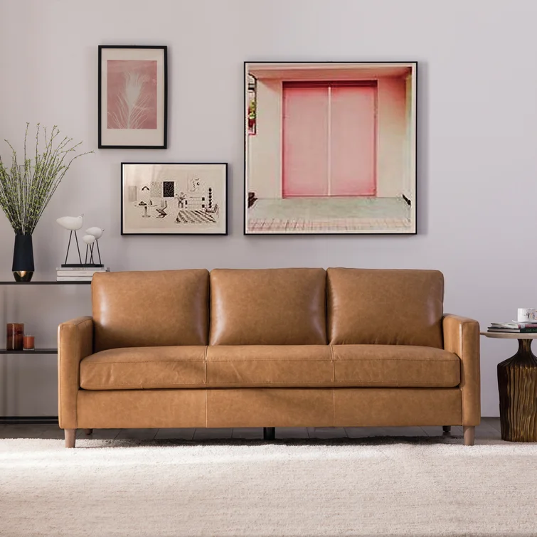 Portland 80.5'' Leather Sofa