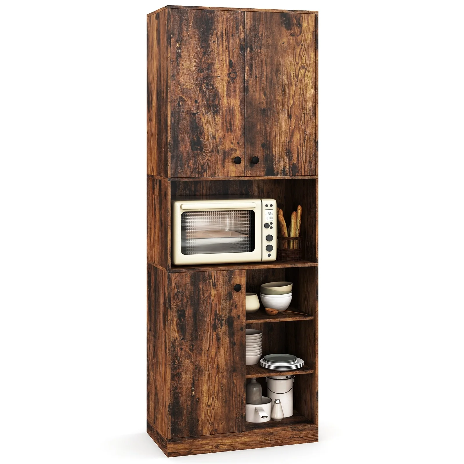 Costway Kitchen Pantry Storage Cabinet 65.5