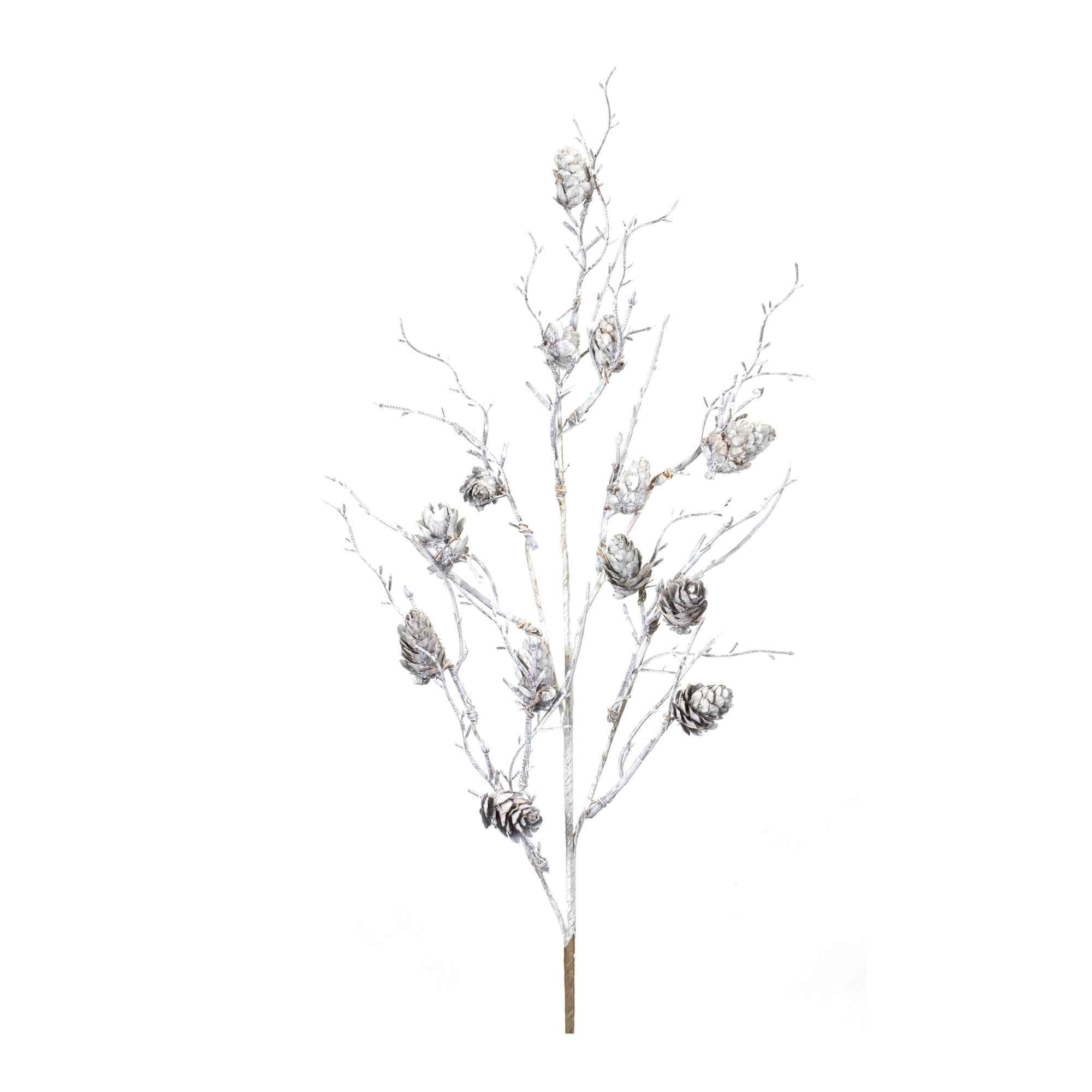 Set of 6 Pine Cone Twig Christmas Artificial Sprays 31