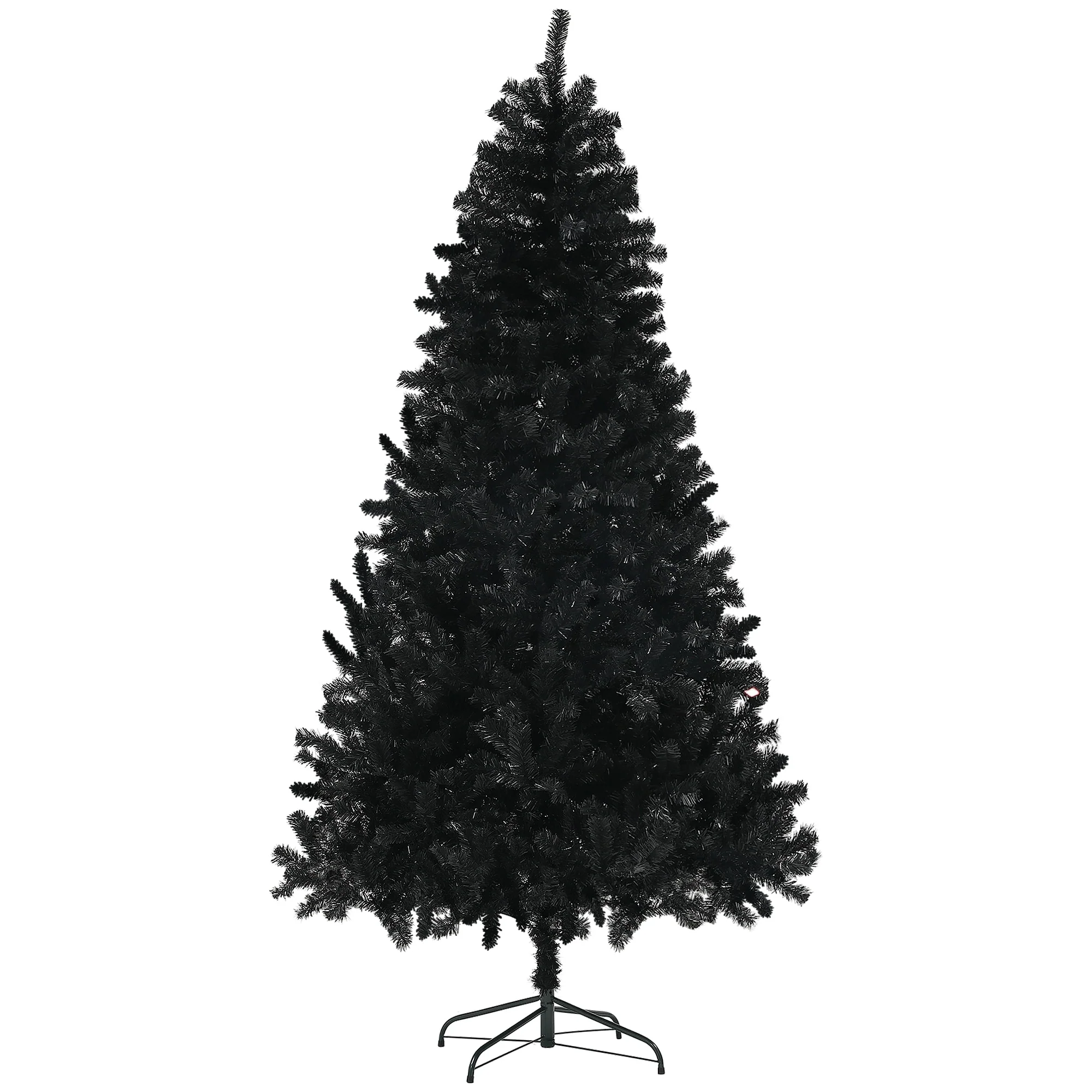 Unlit 7.5FT Christmas Tree with Steel Base and 1346 Branch Tips Perfect for Home or Office Holiday Decoration