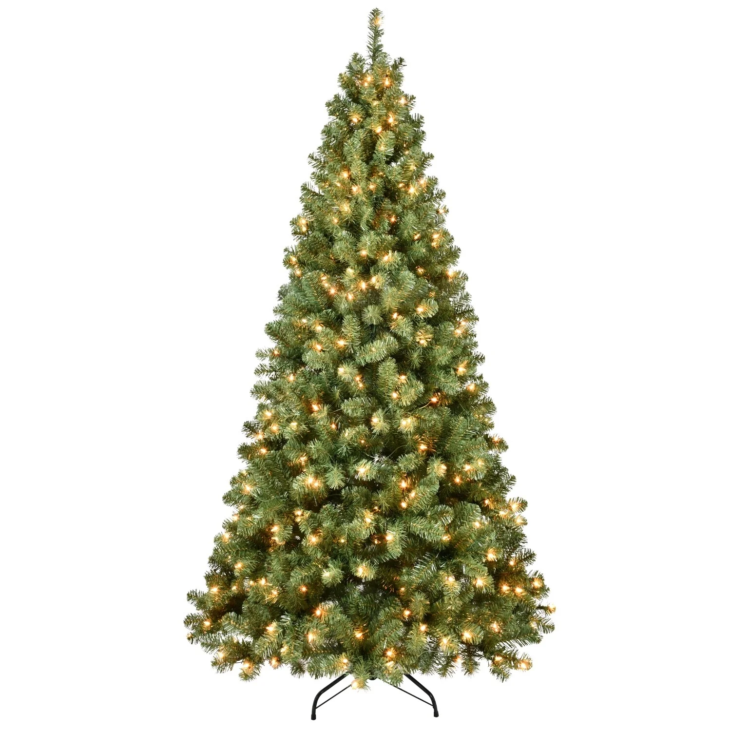 6/7/8ft Pre-Lit PVC Christmas Tree with UL Lights