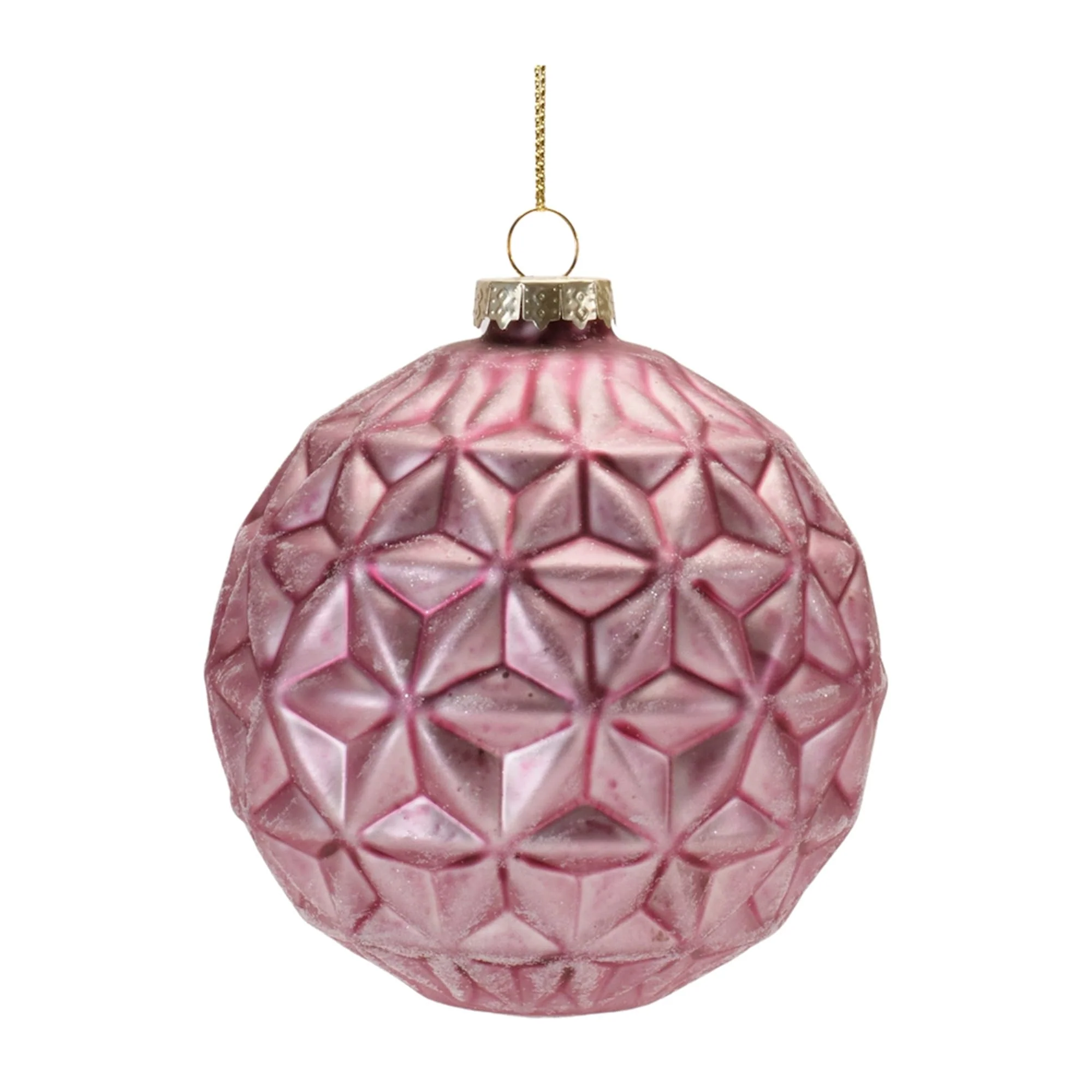 Geometric Glass Christmas Ornaments - 4