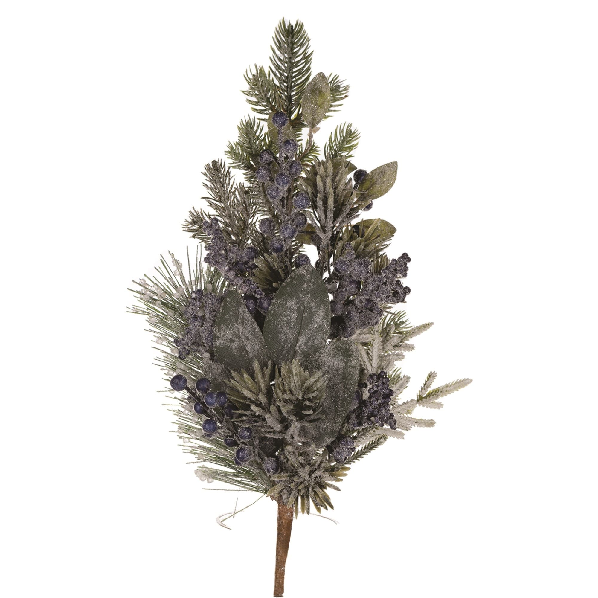 Artificial Frosted Blueberry Pine Christmas Sprays - 22