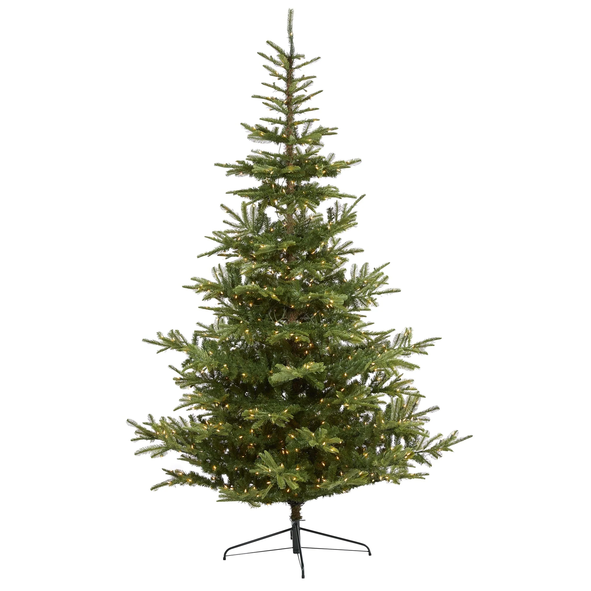 9' Layered Washington Spruce Christmas Tree with 750 Lights - Green