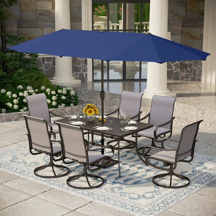 Nako 6 - Person Rectangular Outdoor Dining Set