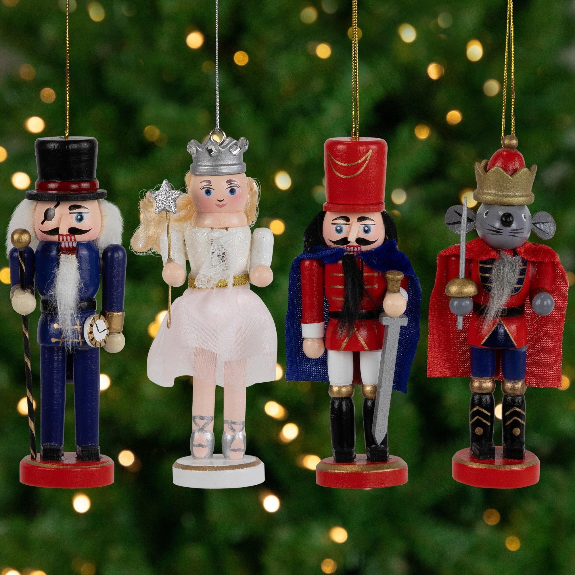 The Nutcracker Suite Character Christmas Ornaments - 5.25