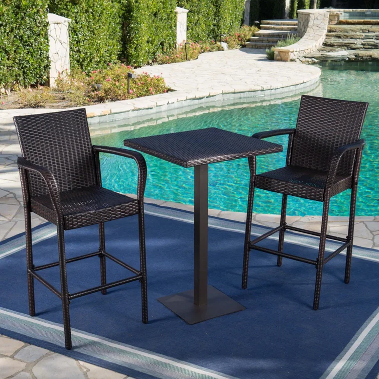 Eaton 2 - Person Square Outdoor Dining Set