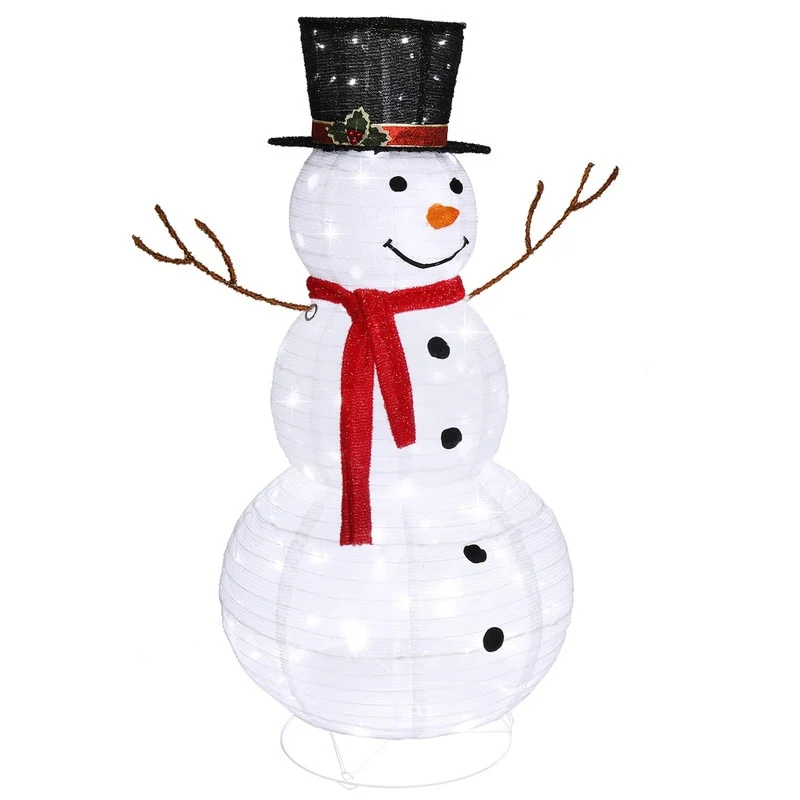 Garden White Snowman Decoration
