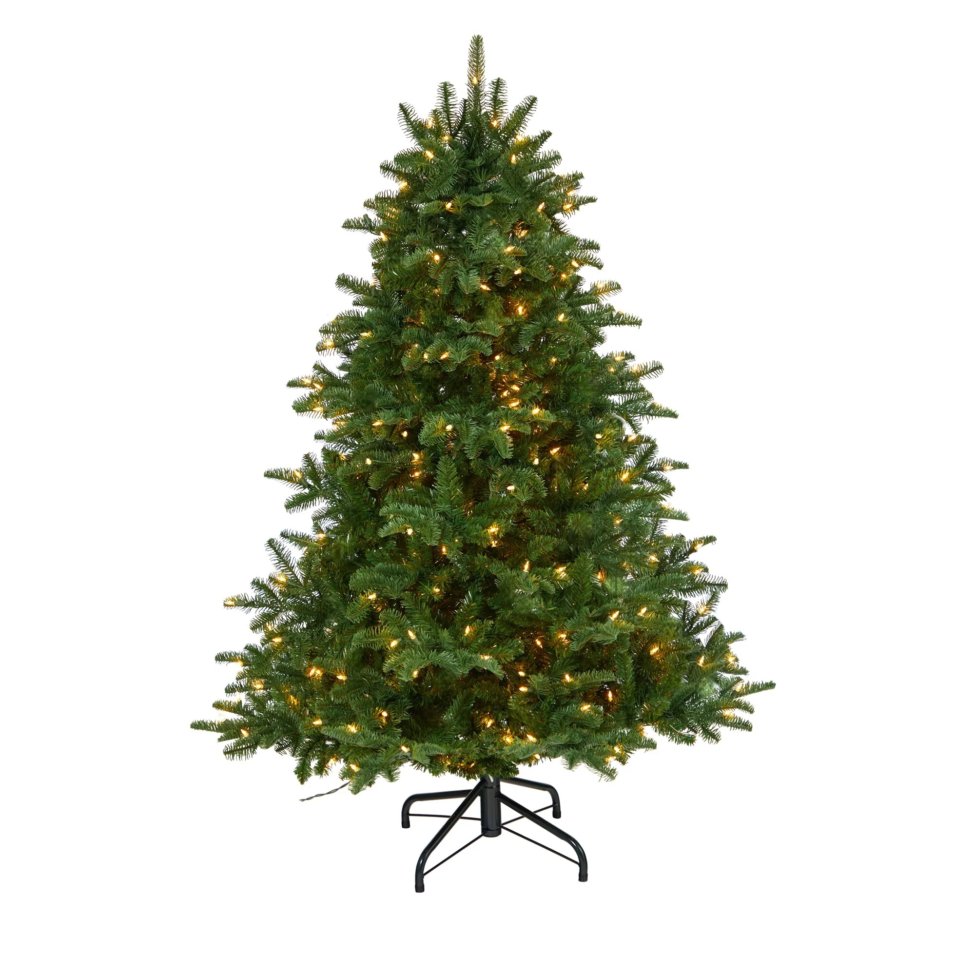 5' Pre-Lit South Carolina Spruce Artificial Christmas Tree, Clear LED Lights - 5 Foot